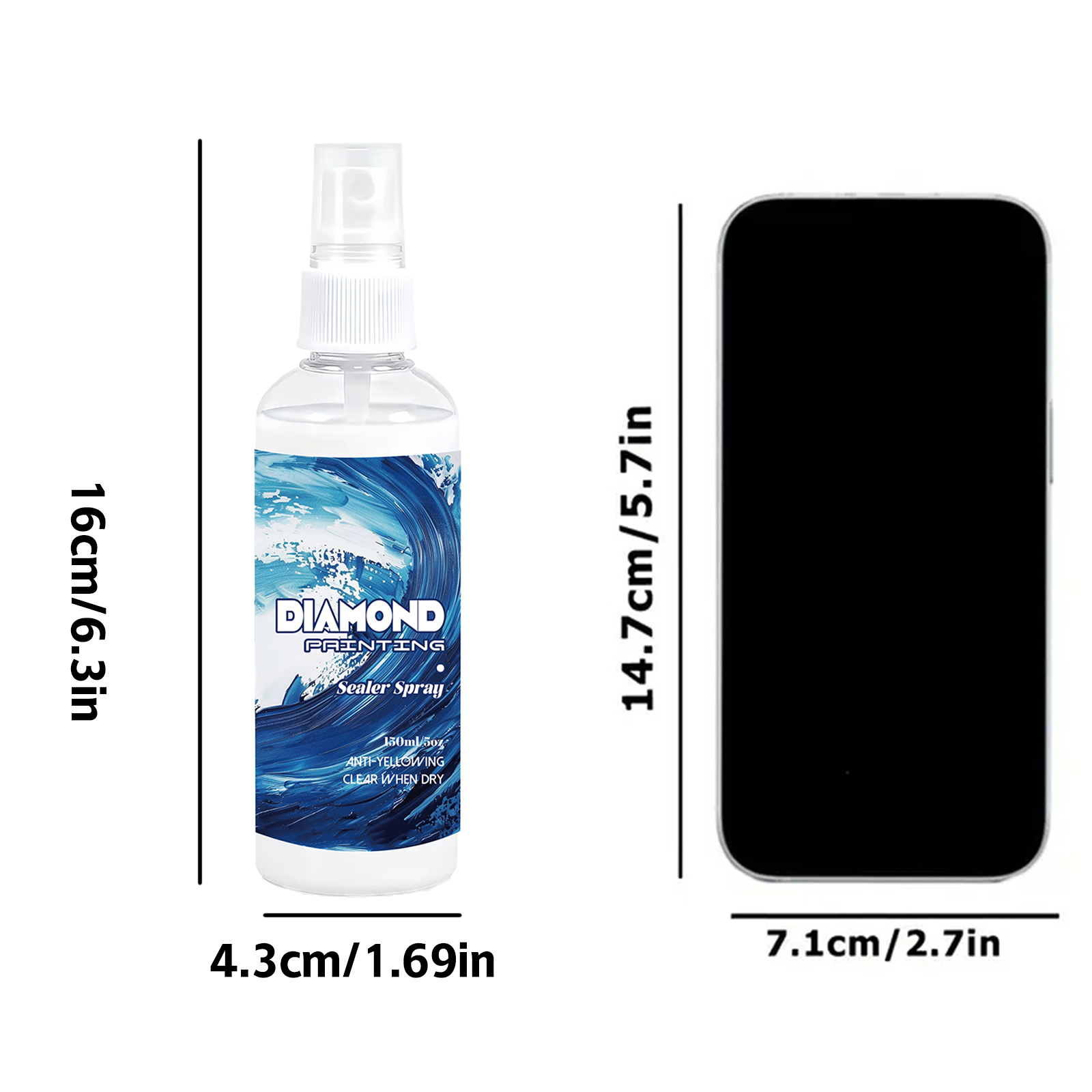 150ml Diamond Painting Sealant - đánh giá và giá Resin Art Work