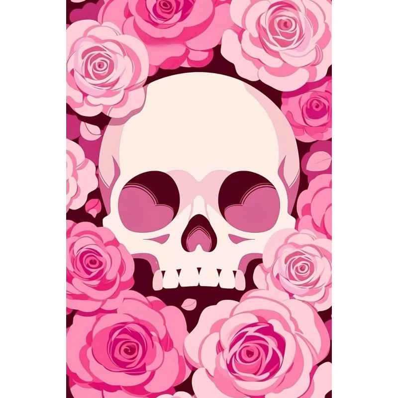DIY Pink Rose Skull Diamond Pa - đánh giá và giá Resin Art Rose