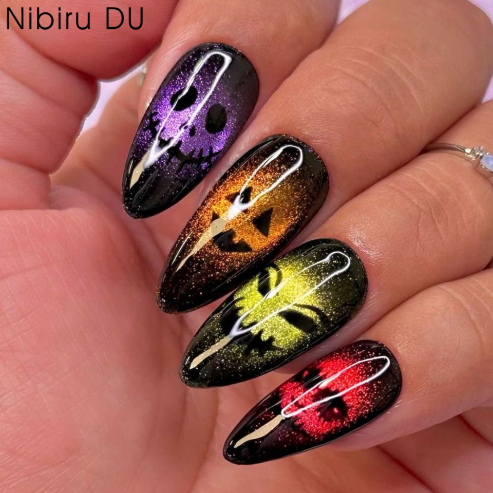 24pcs 2025 Halloween 3D Cat Ey - đánh giá và giá Resin Art Case