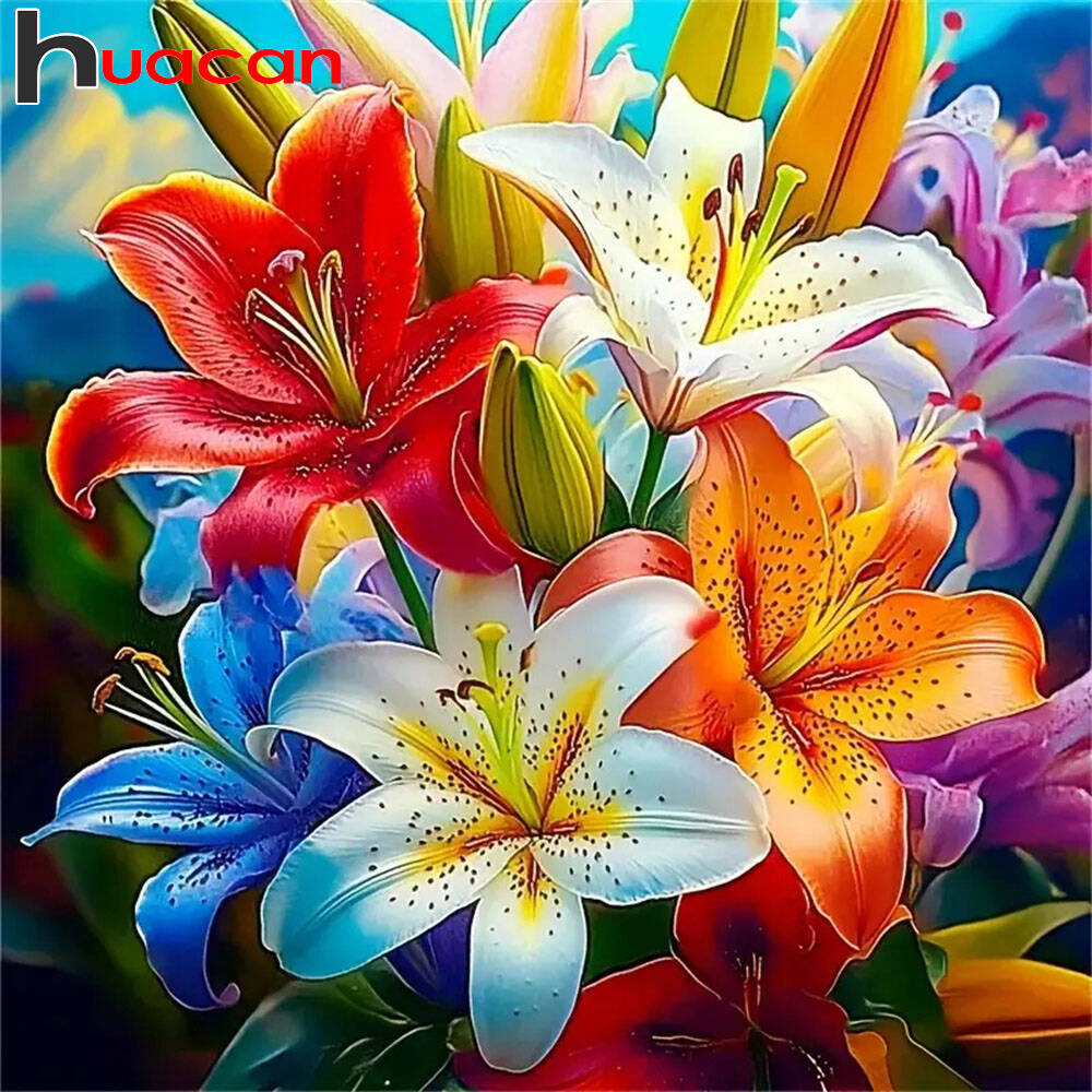 Huacan Modern Art Flower Diamo - đánh giá và giá Resin Art Wallpaper