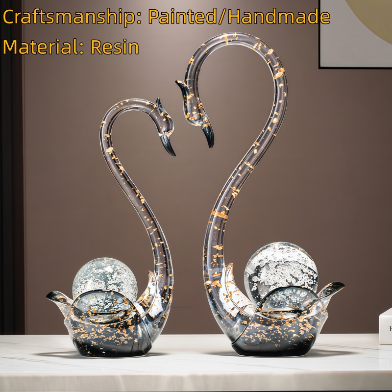 Luxury Resin Swan Figurine Cou - đánh giá và giá Resin Art Wedding Gift
